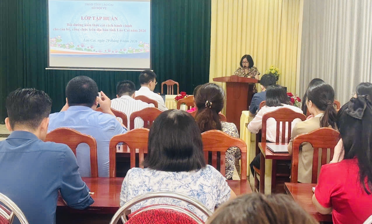SỞ KHOA HỌC VÀ CÔNG NGHỆ THAM GIA TẬP HUẤN, BỒI DƯỠNG KIẾN THỨC CẢI CÁCH HÀNH CHÍNH NĂM 2026